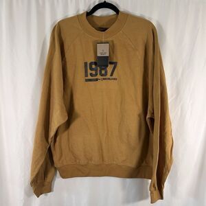 New Just Additude Sweater Women's Large Yellow 1987 by Underlined Long Sleeve